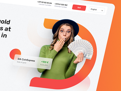 Coinexpress website design concept