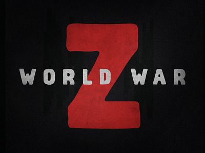 World War Z in Abraham abraham film hand drawn handmade movie poster redesign redone type typography zombie