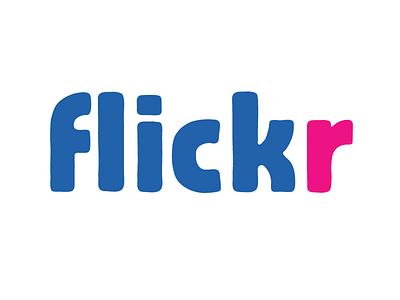 Abraham Flickr internet logo redesign redone type typeface typography web
