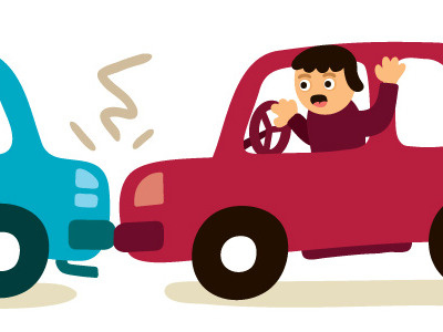 carcrash auto car crash illustratie illustration zeptonn