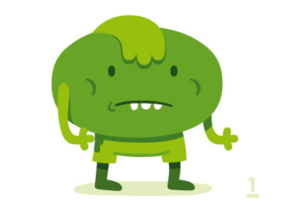 Greenboy #1 boy character eco fat green illustration sketch zeptonn