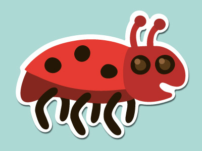 Bug 2 bug creature creepy critter drawing happy illustrate illustration insect ladybug zeptonn