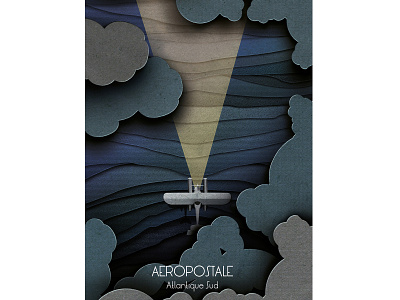 Aeropostale - Atlantique Sud design graphic design illustration vector