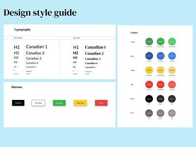 Design style guide - ACCEC app buttons colors mobile ngo typography ui ux web