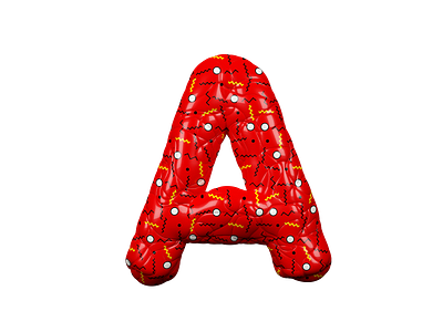 A / Freak Bubble Series 3d 3dart 3dtype alphabet c4d cgi cinema4d graphic design lettering type typography
