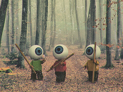 Eyeball Buddies c4d cgi cinema4d compositing eyeball forest lego startrek