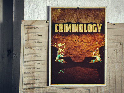 Criminology 3d cinema 4d crime graphic design grunge photoshop poster texture