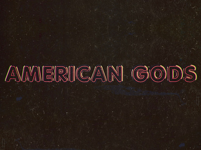 American Gods american c4d cgi cinema4d gods neon tv series type