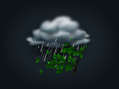 moderate rain icon weather