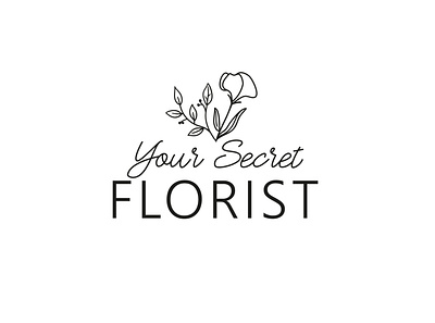 Florist Logo feminine floral florist illustratator illustration logo vector woman