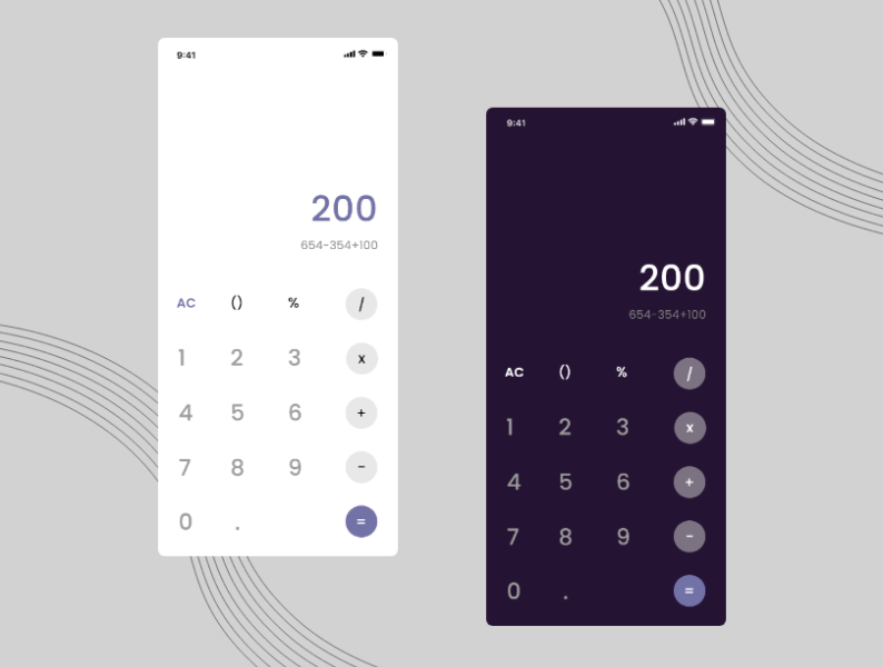 Calculator UI design by Itika Bhattacharjee on Dribbble