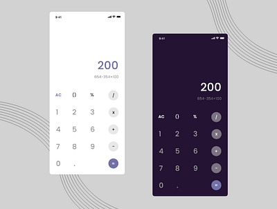 Calculator UI design app calculator app calculator design calculator ui daily 100 daily ui dailyui dark mode dark theme design graphic design mockup ui uiux ux