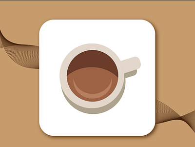 Cafe App Icon app appicon cafe app cafe logo daily 100 challenge dailyui design icon logo ui uiux
