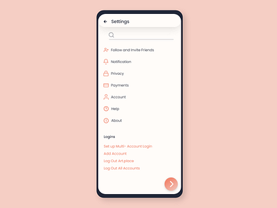 Daily UI 007 - Settings page