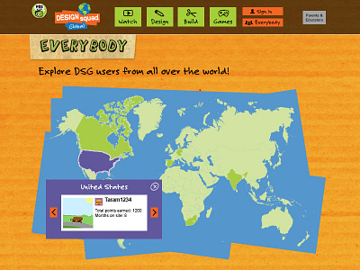 Interactive Map diy handmade interactive kids map pbskids ux web design