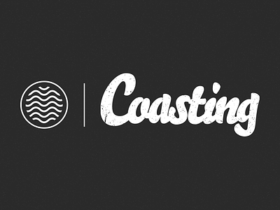 Coasting - Logo & Icon brand branding coasting logo typography wave