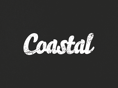 Coastal coastal logo typography
