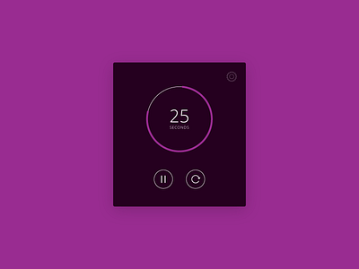 Daily UI Challenge 014 014 clock countdown dailyui pause settings simple stopwatch time timer ui