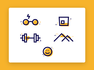 About Me Icons about fitness harry icons illustrations landing page potter travel ui whiskey