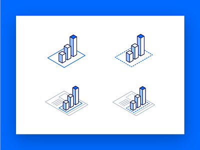 Isometric Explorations analytics graphs icons illustrations isometric landing page lead generation