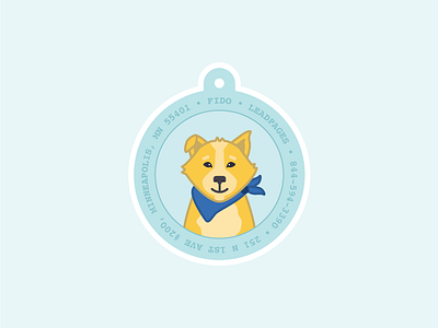 It's Fido Friday! dog fido friday illustration puppy sticker swag tag