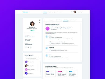 WIP Personal Dashboard by Kayla Sawtelle on Dribbble