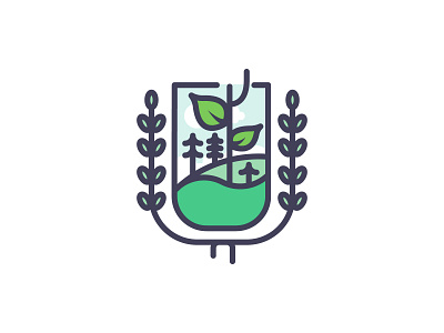 Re Growth Shield icon illustration