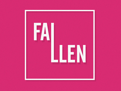 Fallen branding logo type words as image