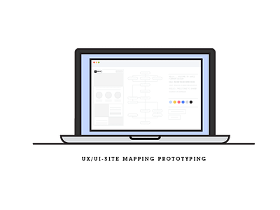 UX / UI Site mapping & prototyping icon