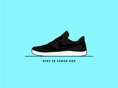 Nike SB Lunar one illustration