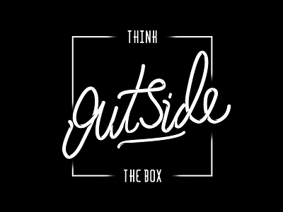 Think Outside The Box typography