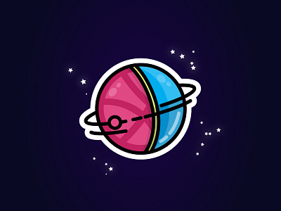 The world of dribbble - Sticker mule entry