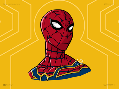 Spider-man No way home! cartoon character design flat graphic design illustration illustrator minimal