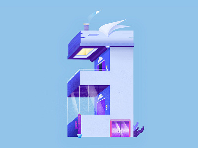 Number House— Day 3 design illustration number
