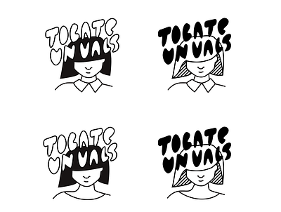 tocateunvals self portrait logo branding design illustration