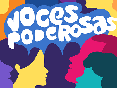 Voces Poderosas activism branding design feminism illustration media vector