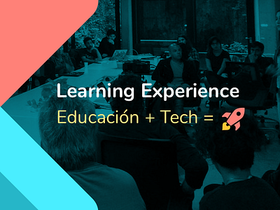 Learning Experience Logo Flyer branding design illustration meet up