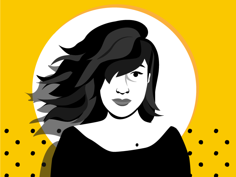 tocateunvals Lu! profile picture self portrait vector cartoon media logo design branding illustration