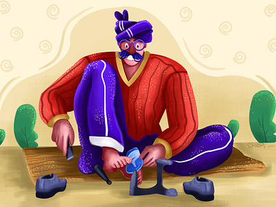 Cobbler Man character character design illustration trending illustration