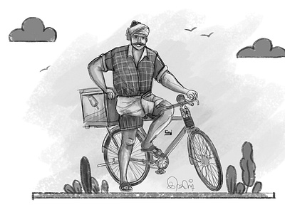 ஐஸ் வண்டி (Ice Cart) 2023illustration character design digital illustration illustration topillustration trending illustration ui villagelife