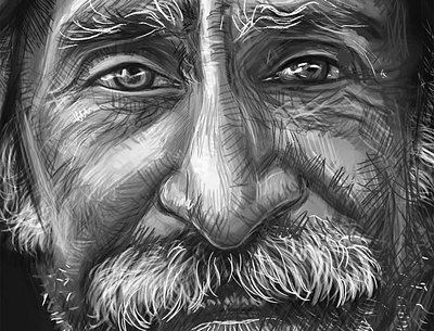 Old man face 2020trending illustration character design digital illustration illustration portrait portrait art trending illustration villagelife