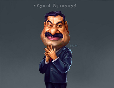 Adani caricature adani character design character illustration digital arts illustration