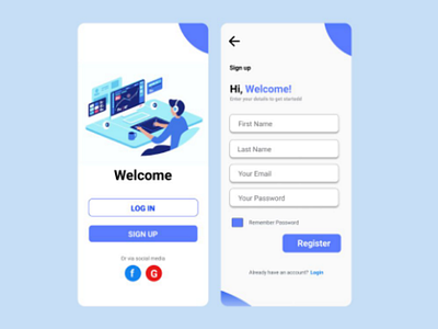 UI Design Challenge - Sign up page