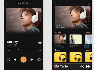 UI Design Challenge - Music App