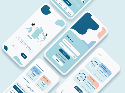 Foldnote - Money Saving App app design brand design brand identity branding design finance app illustraion minimal mobile app money app ui uidesign ux ux design
