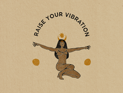 Raise Your Vibration art calm design graphic design illustration mindfulness texture vibration