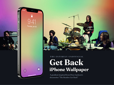 iPhone Wallpaper - "The Beatles: Get Back" Gradient figma free wallpaper gradient iphone wallpaper mesh gradient the beatles the beatles get back the beatles wallpapers