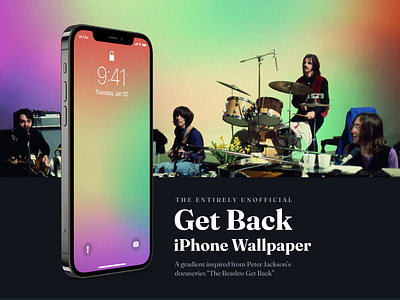 iPhone Wallpaper - "The Beatles: Get Back" Gradient