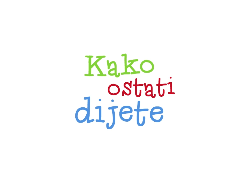 Kako ostati dijete Logo