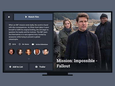 Daily UI #25 - TV App